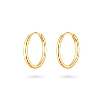 Oval Hoop Earrings - Gold