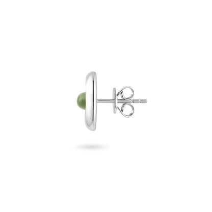 Oinei Symbol Green Jade Earrings
