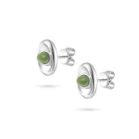 Oinei Symbol Green Jade Earrings
