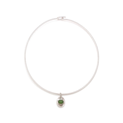 Oinei Symbol Green Jade Pendant