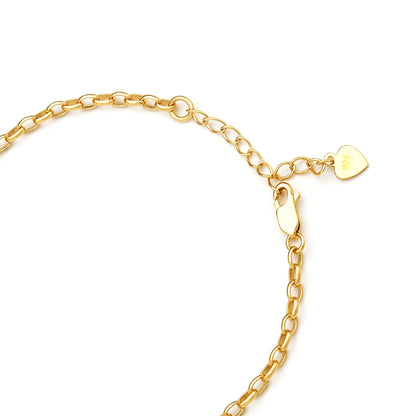 Sweet Earth Brown Jade Bracelet - Gold